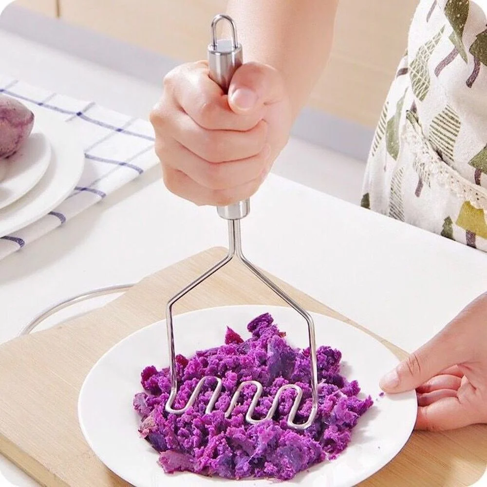 Home Stainless Steel Masher Mashed Potato Masher Easy-to-clean Masher for Mashed Potatoes, Sweet Potatoes, Vegetables
Home Stainless Steel Masher Mashed Potato Masher Easy-to-clean Masher for Mashed Potatoes, Sweet Potatoes, Vegetables