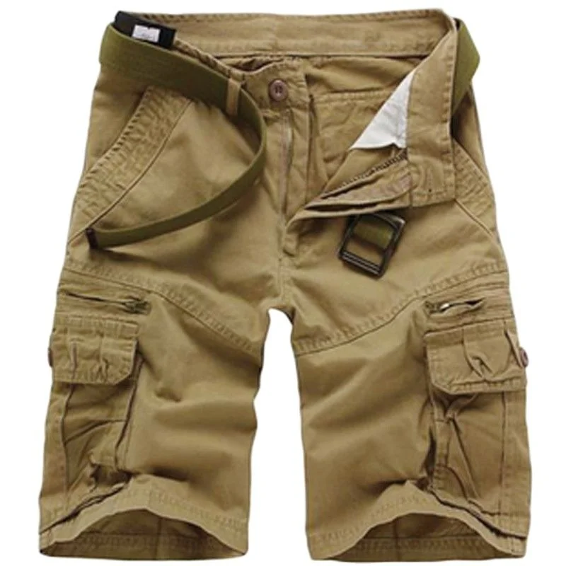 Summer Casual Shorts Men Cotton Cargo Shorts Mens Multi Pocket Knee Length Pant Fashion Streetwear Shorts for Men Without Belt
Summer Casual Shorts Men Cotton Cargo Shorts Mens Multi Pocket Knee Length Pant Fashion Streetwear Shorts for Men Without Belt