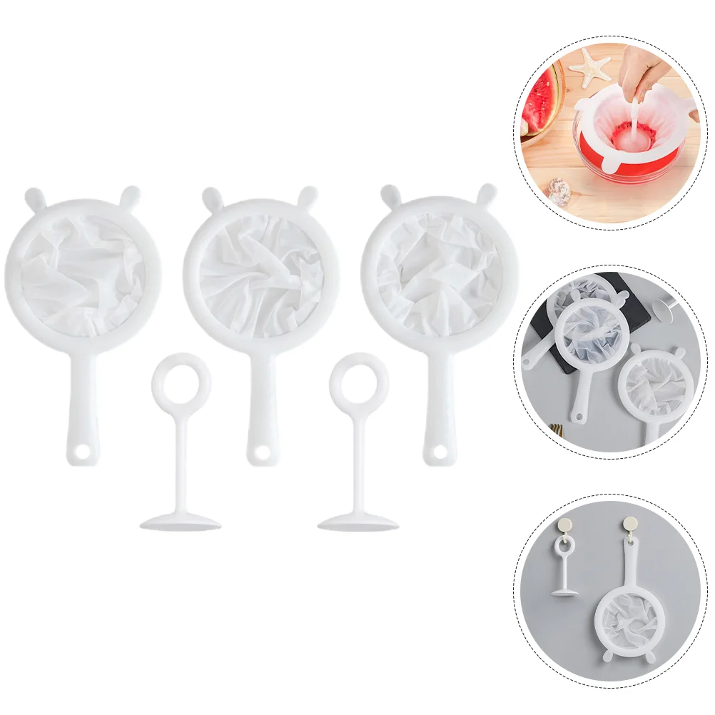 1 Set of Juice Strainer Fine Mesh Sieve Kitchen Sifter Soybean Milk Mesh Strainer with Press Tool
1 Set of Juice Strainer Fine Mesh Sieve Kitchen Sifter Soybean Milk Mesh Strainer with Press Tool