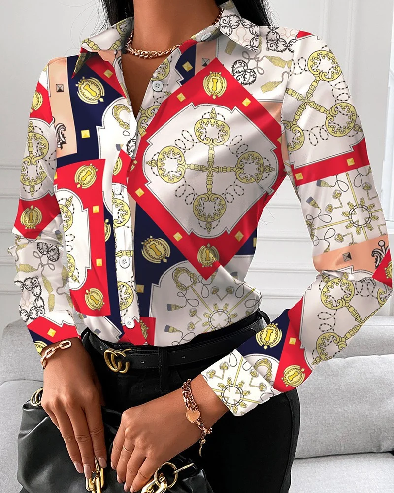 Camisas Y Blusas Vintage Print Casual Oversized Shirt Retro Women's Long Sleeve Top Y2k Satin Shirts & Blouses Streetwear Roupas
Camisas Y Blusas Vintage Print Casual Oversized Shirt Retro Women's Long Sleeve Top Y2k Satin Shirts & Blouses Streetwear Roupas