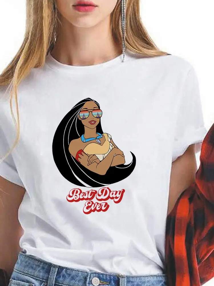T-Shirt Women Disney Summer New Cool Trendy Pocahontas Princess With Sunglasses Tshirt Creativity Print Graphic Comfy Popular
T-Shirt Women Disney Summer New Cool Trendy Pocahontas Princess With Sunglasses Tshirt Creativity Print Graphic Comfy Popular