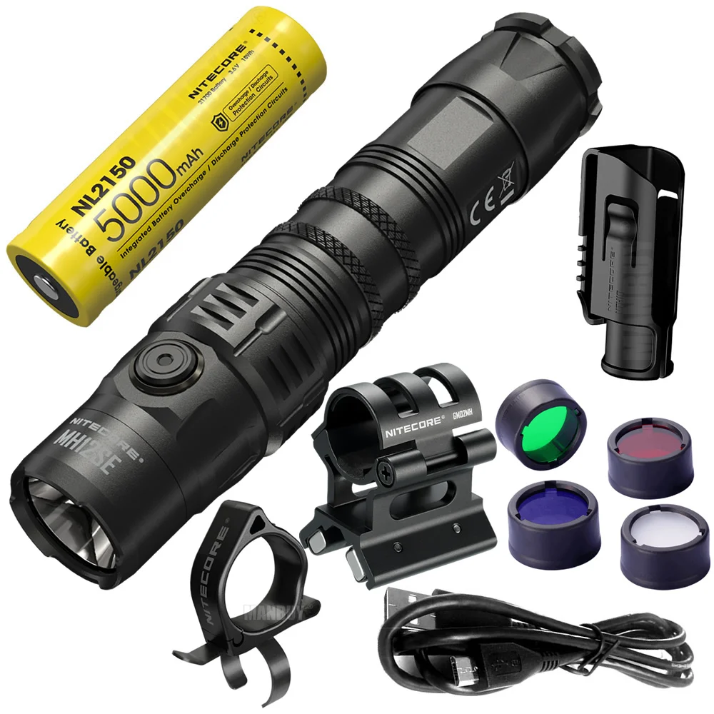 New NITECORE MH12SE 1800Lm LED Lantern 21700 Battery USB-C Rechargeable Flashlight Water Proof EDC Outdoor Camping Hunting Torch
New NITECORE MH12SE 1800Lm LED Lantern 21700 Battery USB-C Rechargeable Flashlight Water Proof EDC Outdoor Camping Hunting Torch