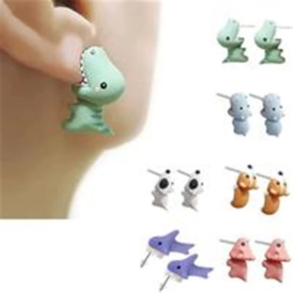 Cute Animal Bite Earrings Dinosaur Shark Earrings 3d Cartoon Pierced Earrings Girl Handmade Polymer Clay Earrings
Cute Animal Bite Earrings Dinosaur Shark Earrings 3d Cartoon Pierced Earrings Girl Handmade Polymer Clay Earrings