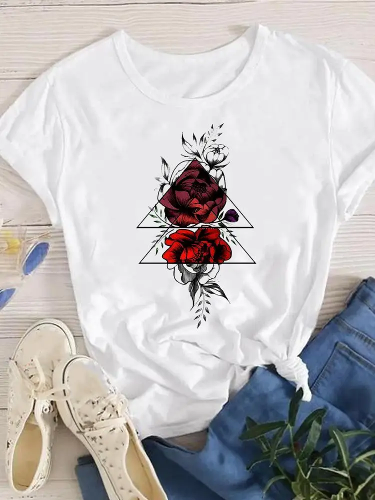 Clothing Short Sleeve Vintage Flower Floral Cute T-shirts Summer T Clothes Fashion Casual Ladies Women Print Female Graphic Tee
Clothing Short Sleeve Vintage Flower Floral Cute T-shirts Summer T Clothes Fashion Casual Ladies Women Print Female Graphic Tee
