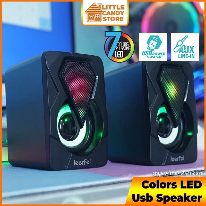 USB Speaker Laptop Desktop Stereo Speaker PC Computer Speaker YST-1046 Gaming Speaker with RGB LED Light ICON QUATRO
USB Speaker Laptop Desktop Stereo Speaker PC Computer Speaker YST-1046 Gaming Speaker with RGB LED Light ICON QUATRO
