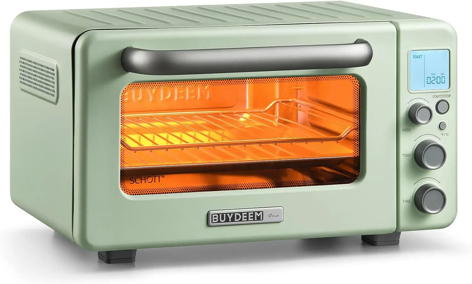 BUYDEEM Multifunction Toaster Oven, No Pre-Heat Needed, 7-in-1 Mini Smart Digital Toaster Oven with Grill Rack and Baking Tray
BUYDEEM Multifunction Toaster Oven, No Pre-Heat Needed, 7-in-1 Mini Smart Digital Toaster Oven with Grill Rack and Baking Tray