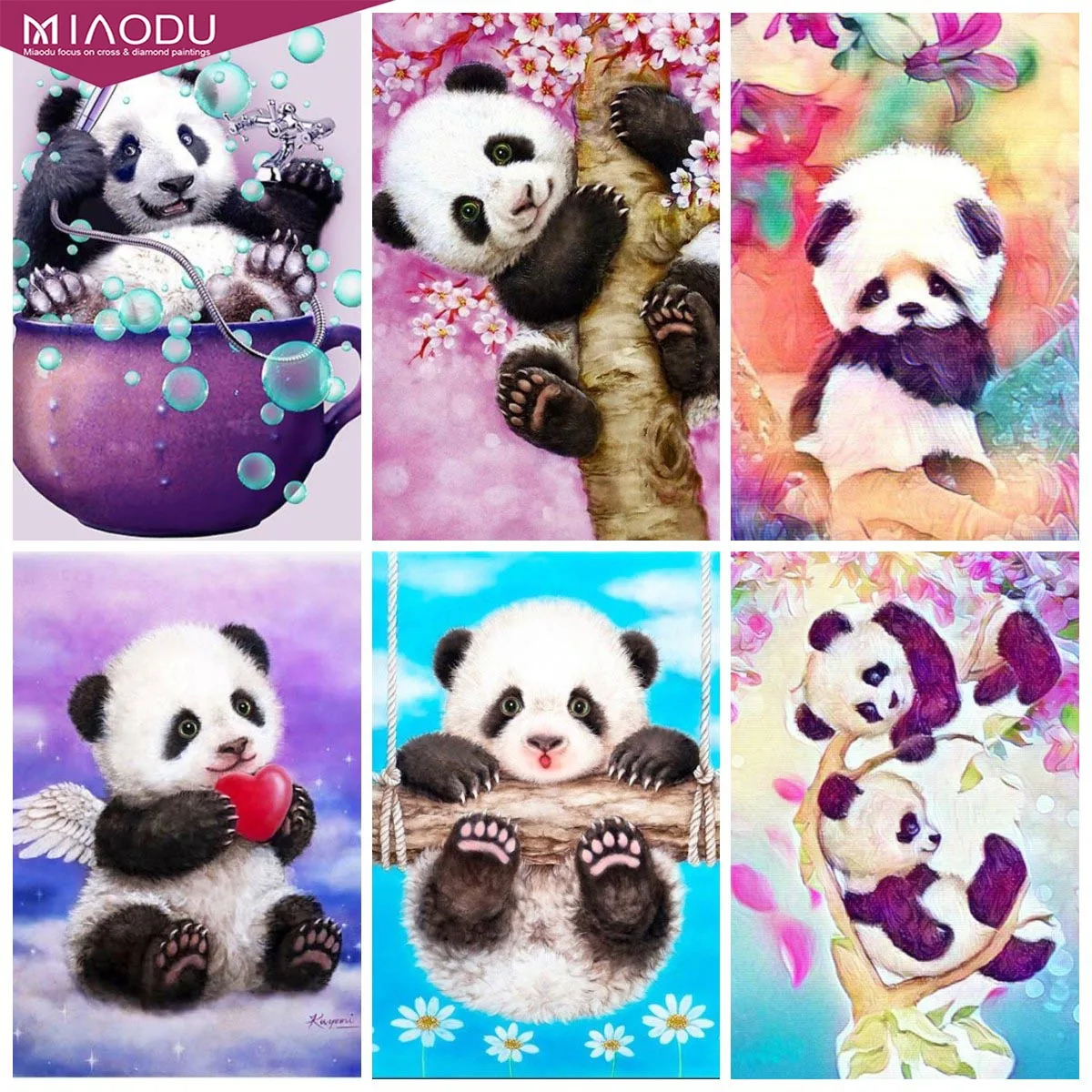 NEW 5D Diamond Painting Fantasy Cute Little Panda Cross Stitch Kits Animal Diamond Embroidery Mosaic Drill Landscape Home Decor
NEW 5D Diamond Painting Fantasy Cute Little Panda Cross Stitch Kits Animal Diamond Embroidery Mosaic Drill Landscape Home Decor