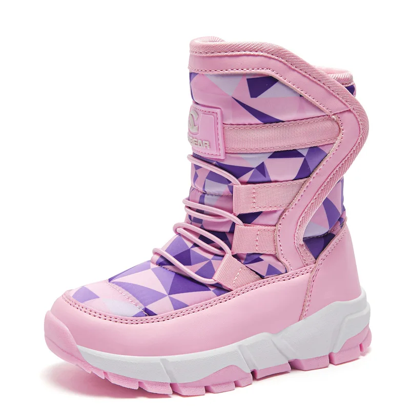Winter Kids High Quality Snow Boots for 4-15Y Girls AND Boys Waterproof and Rubber Sole Colorful Leather WARM PLUSH SHOES
Winter Kids High Quality Snow Boots for 4-15Y Girls AND Boys Waterproof and Rubber Sole Colorful Leather WARM PLUSH SHOES