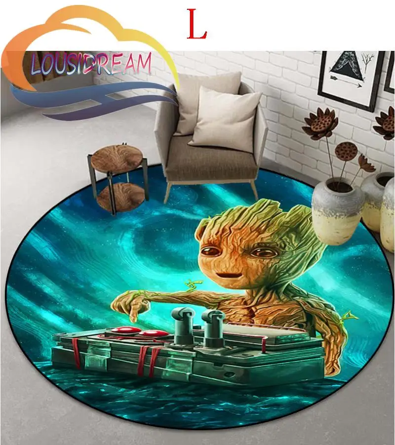 Cartoon series carpet Groot Round Carpet Home Decor Anti-slip Round Area Rug for Bedroom Chair Mat Play area mat 
Cartoon series carpet Groot Round Carpet Home Decor Anti-slip Round Area Rug for Bedroom Chair Mat Play area mat