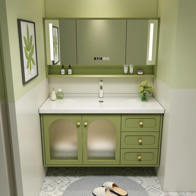 Xk Modern Minimalist Nordic Internet Celebrity Avocado Green Bathroom Cabinet Combination Washstand
Xk Modern Minimalist Nordic Internet Celebrity Avocado Green Bathroom Cabinet Combination Washstand
