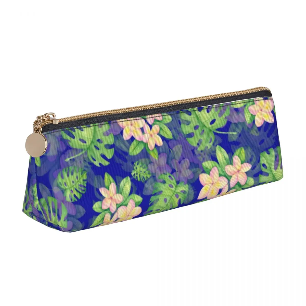 Tropical Palm Leaves Triangle Pencil Case Flower Print Boy Girl Elementary School Zipper Pencil Box Simple Leather Pen Bags 
Tropical Palm Leaves Triangle Pencil Case Flower Print Boy Girl Elementary School Zipper Pencil Box Simple Leather Pen Bags