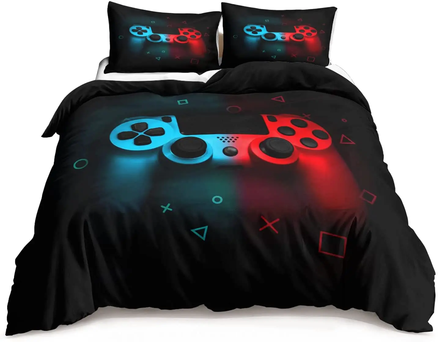 Gamer Duvet Cover Teens Gaming Bedding Set for Kids Boys Girls Video Games Comforter Cover Gamepad Quilt Cover with Pillowcase
Gamer Duvet Cover Teens Gaming Bedding Set for Kids Boys Girls Video Games Comforter Cover Gamepad Quilt Cover with Pillowcase