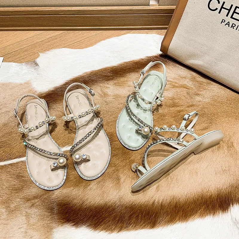 Women Sandals Rhinestone Design Bohemia Flats Shoes Comfortable Summer Beach Shoes Designer Sandals Feestschoenen Dames 2023
Women Sandals Rhinestone Design Bohemia Flats Shoes Comfortable Summer Beach Shoes Designer Sandals Feestschoenen Dames 2023