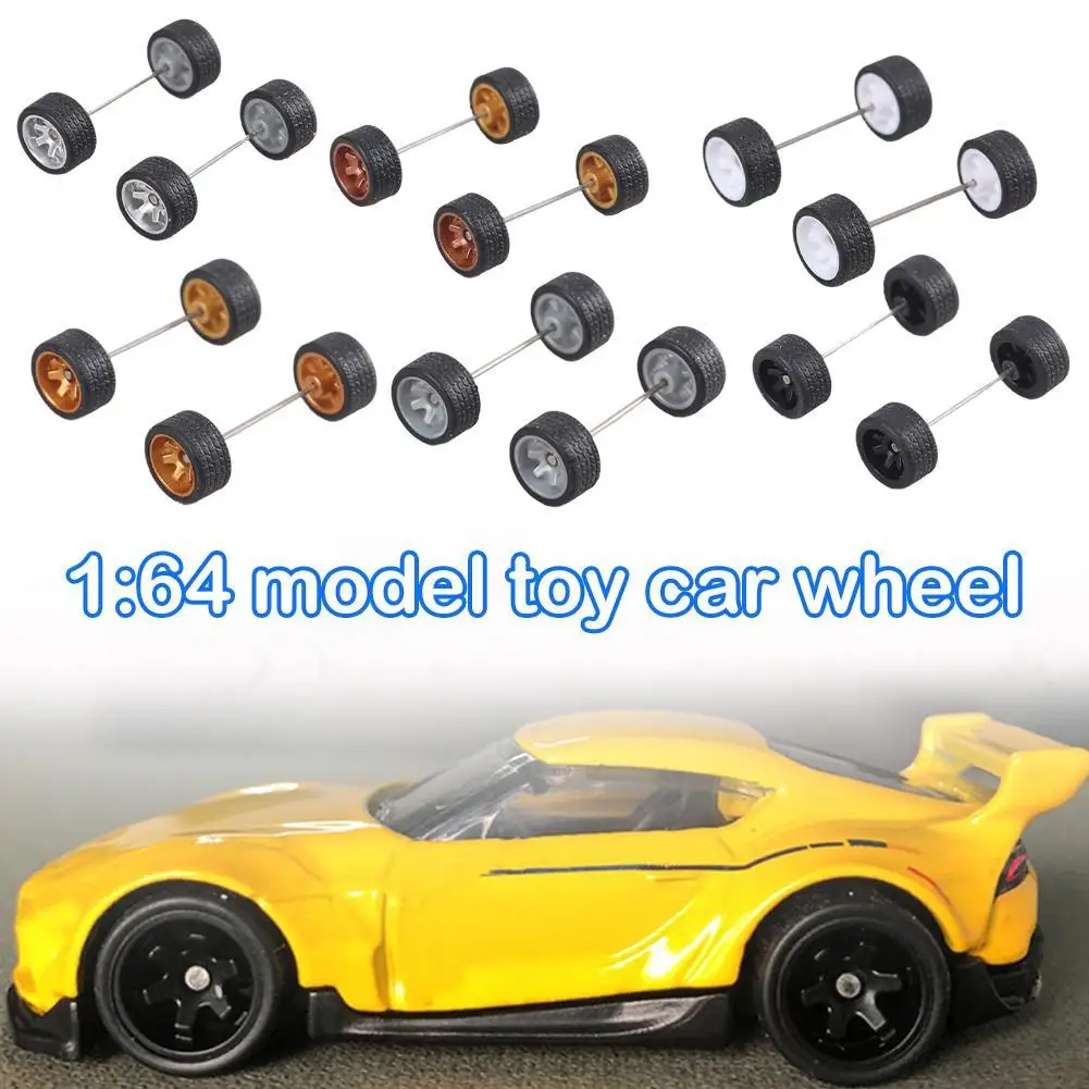 

1 комплект 1:64 игрушечные Автомобильные колеса для Hotwheels резиновая шина с моделью колесной оси автомобиля сменная деталь «сделай сам» гоночный автомобиль игрушки для мальчиков