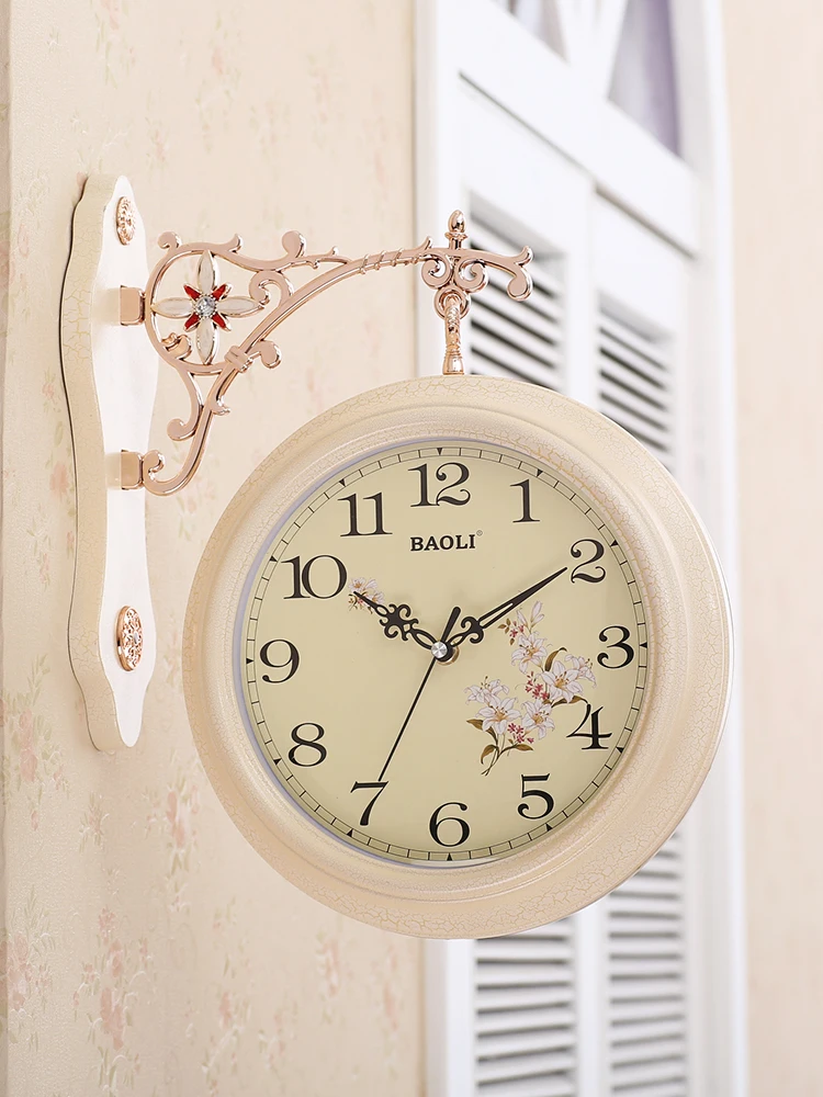 European Style Double Sided Wall Clock Modern Design Creative Art Luxury Wall Clock Living Room Reloj De Pared Home Decoration 5
European Style Double Sided Wall Clock Modern Design Creative Art Luxury Wall Clock Living Room Reloj De Pared Home Decoration 5