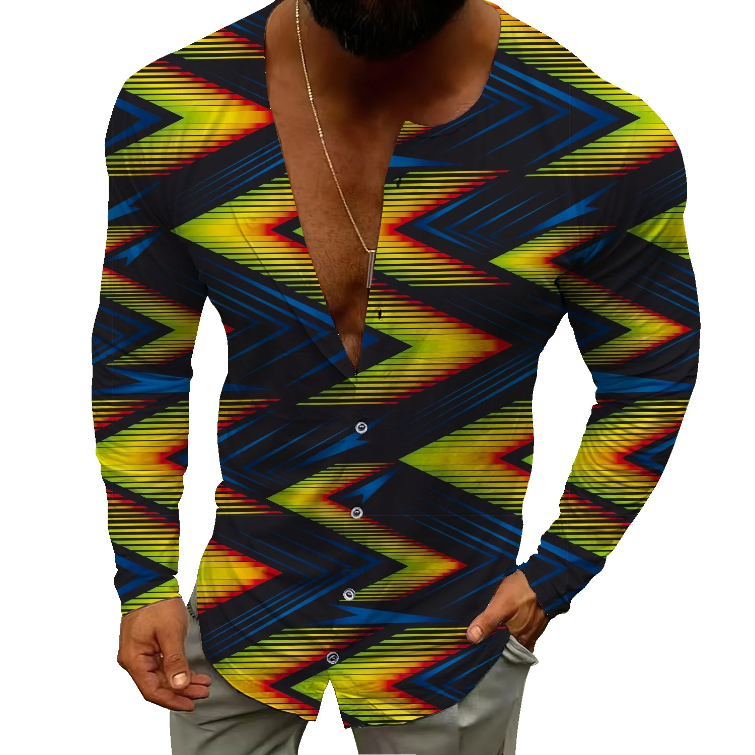 2022 spring men's casual fashion shirts European and American cardigans with long sleeves and men's shirts
2022 spring men's casual fashion shirts European and American cardigans with long sleeves and men's shirts