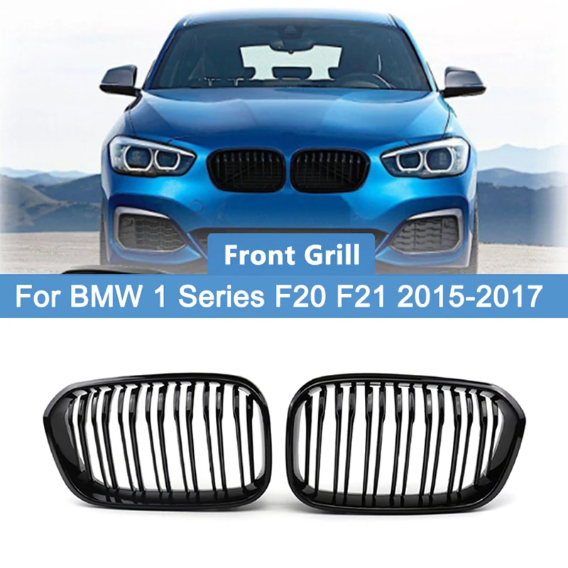 Car Front Kidney Grille Bright Black Front Bumper Double Slatted Grille for BMW 1 Series F20 F21 2015 - 2017 Racing Grille
Car Front Kidney Grille Bright Black Front Bumper Double Slatted Grille for BMW 1 Series F20 F21 2015 - 2017 Racing Grille
