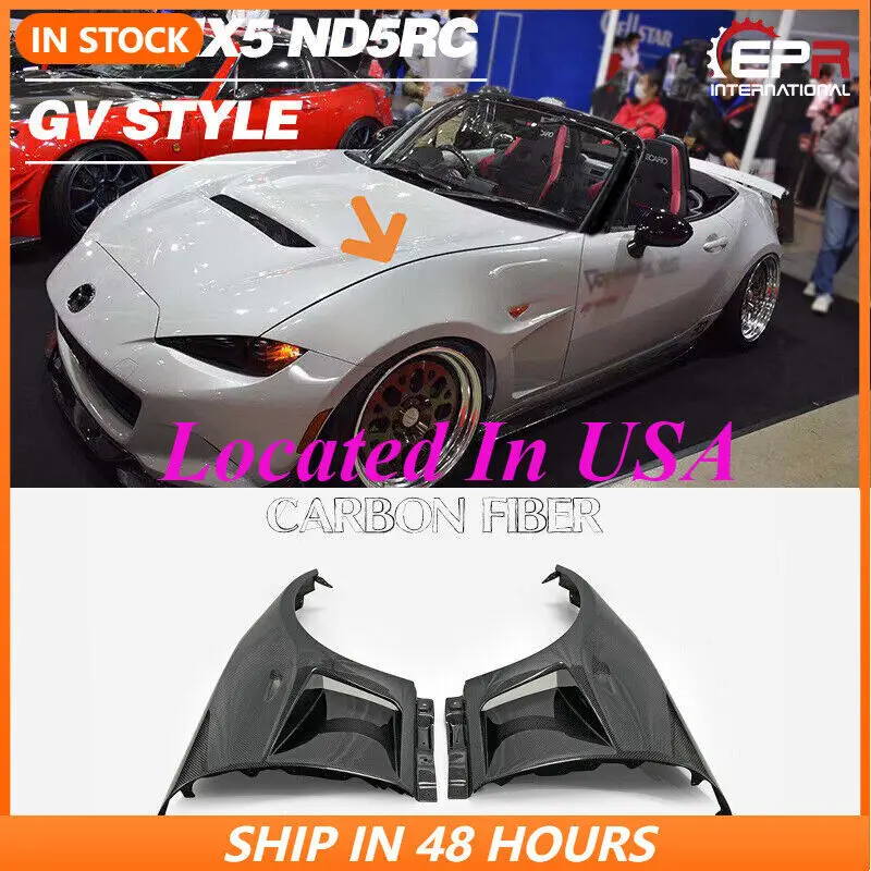 Переднее вентилируемое крыло из углеродного волокна для MX5 Miata ND GV, ширина + 3 мм
Переднее вентилируемое крыло из углеродного волокна для MX5 Miata ND GV, ширина + 3 мм