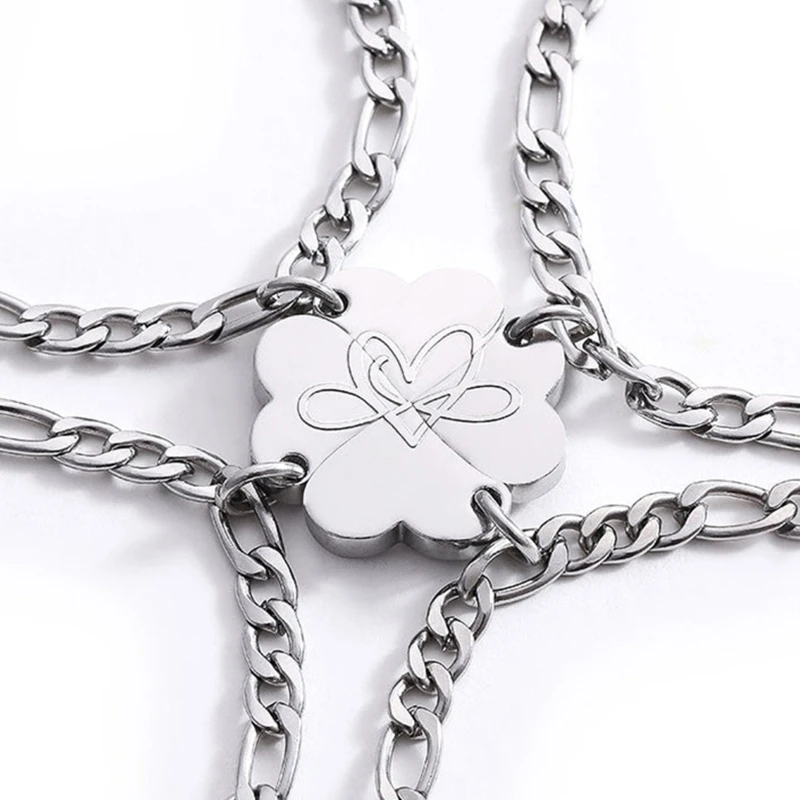 3/4Pcs Magnet Heart Couple Bracelets Matching Clover Bracelet Adjustable Jewelry Christmas Gift for Women Men Teen
3/4Pcs Magnet Heart Couple Bracelets Matching Clover Bracelet Adjustable Jewelry Christmas Gift for Women Men Teen