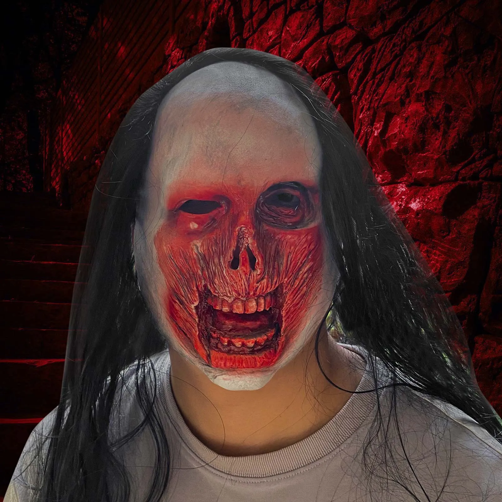 Halloween Party 9 Party Favors Halloween Horror Alien Halloween Horror Bloody Rotten Face Headger Black Long Haired Devil Latex
Halloween Party 9 Party Favors Halloween Horror Alien Halloween Horror Bloody Rotten Face Headger Black Long Haired Devil Latex