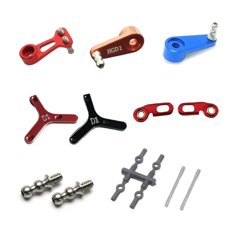 Servo Arm/Ball Head/Front Upper Swing Arm/Tripod Second Floor Plate/Steering Pullrod Kit DIY for HGD1 RC Mosquito Car Accessorie
Servo Arm/Ball Head/Front Upper Swing Arm/Tripod Second Floor Plate/Steering Pullrod Kit DIY for HGD1 RC Mosquito Car Accessorie