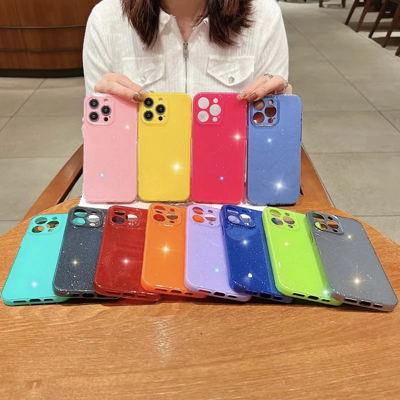 Candy color Jelly Flash Crystal phone case for IPhone 14 13 12 11 Pro Max XR X 8 7 Plus SE2022 14Pro 13Pro 12Pro Silicone Cover
Candy color Jelly Flash Crystal phone case for IPhone 14 13 12 11 Pro Max XR X 8 7 Plus SE2022 14Pro 13Pro 12Pro Silicone Cover