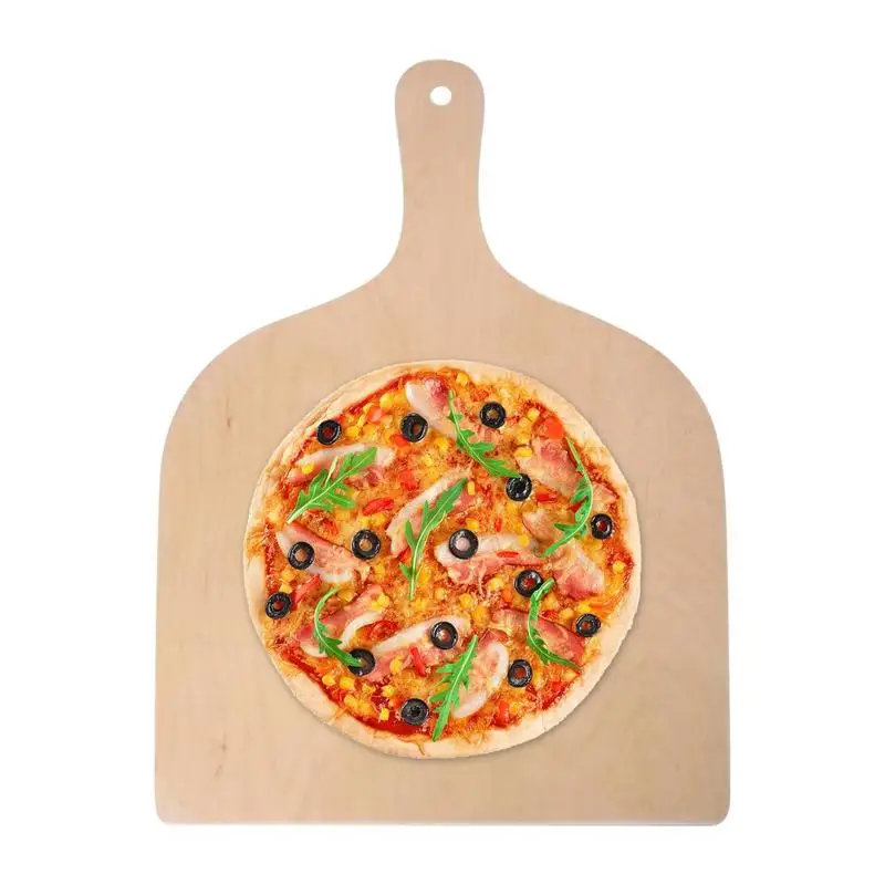 

Pizza Peel 16 Inch Grade Wooden Pizza Cutting Board Wooden Handle Transfer Pizza Spatula Anti Scalding Pizza Shovels Pizza Tools