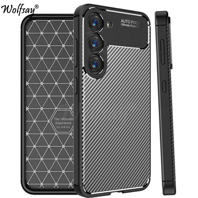 Чехол-бампер для Samsung Galaxy S23 Plus, силиконовая задняя крышка из углеродного волокна для Samsung S23 Plus, чехол для Samsung S23 Plus S23Ultra
Чехол-бампер для Samsung Galaxy S23 Plus, силиконовая задняя крышка из углеродного волокна для Samsung S23 Plus, чехол для Samsung S23 Plus S23Ultra