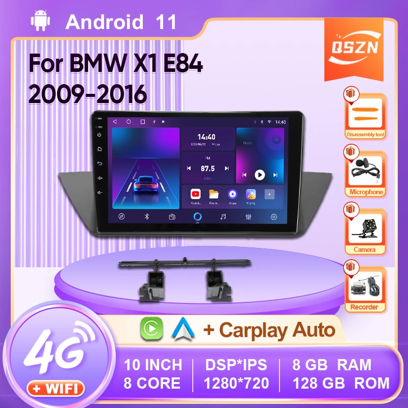 Android 11 Car Radio for BMW X1 E84 2009 - 2016 Multimedia Player 2Din Carplay Auto Stereo Headunit Audio Wifi 4G DSP IPS 8+128G
Android 11 Car Radio for BMW X1 E84 2009 - 2016 Multimedia Player 2Din Carplay Auto Stereo Headunit Audio Wifi 4G DSP IPS 8+128G