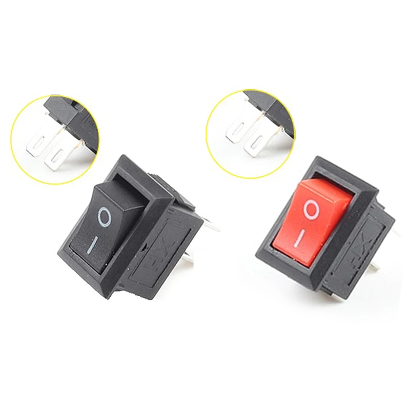 10Pcs/lot 2 Pins 3A/250V AC Mini Push Button Switch SPST Snap-in On/Off Boat Rocker Switch Black Red White Push Button Switch
10Pcs/lot 2 Pins 3A/250V AC Mini Push Button Switch SPST Snap-in On/Off Boat Rocker Switch Black Red White Push Button Switch