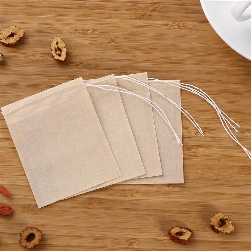 100Pcs Teabags Tea Bag Biodegradable Paper Drawstring Eco-Friendly Filter Empty Tea Bags Loose Leaf Powder Herbal Medicine
100Pcs Teabags Tea Bag Biodegradable Paper Drawstring Eco-Friendly Filter Empty Tea Bags Loose Leaf Powder Herbal Medicine