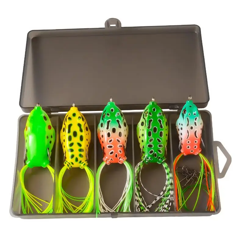 Frog Fishing Lure Oft Frog Bait With Double Propellers Legs Silicone 5 Pcs Topwater Frog Lures Bigger More Attractive
Frog Fishing Lure Oft Frog Bait With Double Propellers Legs Silicone 5 Pcs Topwater Frog Lures Bigger More Attractive
