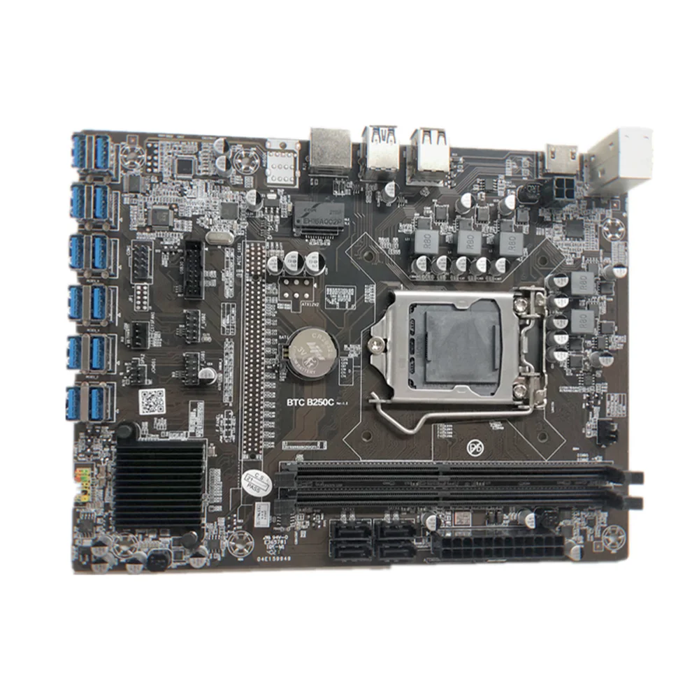 B250C Motherboard 12 PCIE to USB 3.0 Graphics Card Slot LGA1151 Supports DDR4 DIMM RAM for Bitcoin BTC ETH GPU Mining Miner
B250C Motherboard 12 PCIE to USB 3.0 Graphics Card Slot LGA1151 Supports DDR4 DIMM RAM for Bitcoin BTC ETH GPU Mining Miner