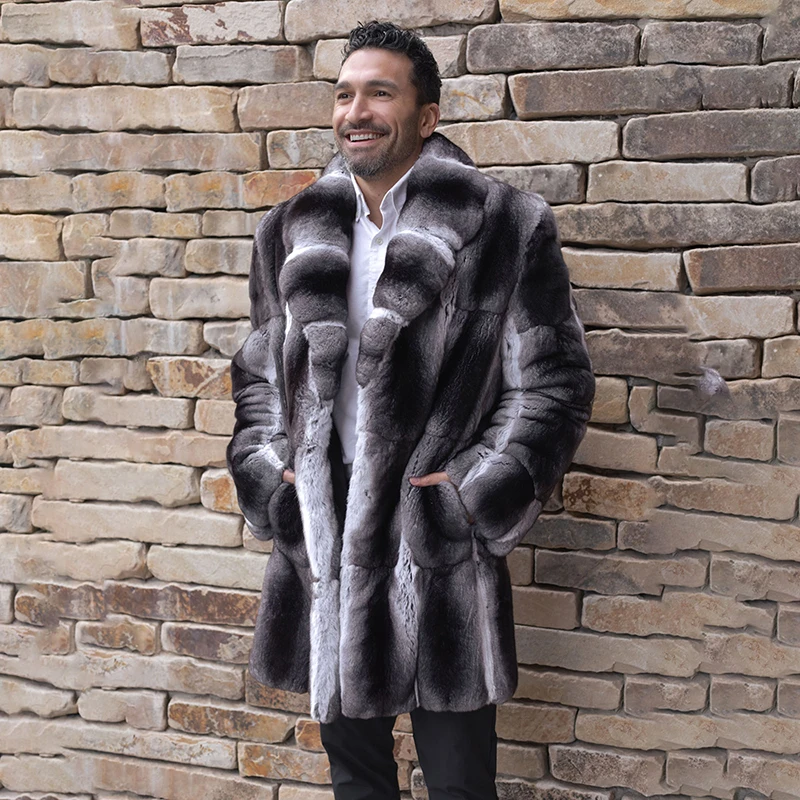 Natural Rex Rabbit Fur Jackets Men Winter Luxury Warm Strip Sewed Thicken Outertwear Genuine Black Lapel Real Fur Coat Male
Natural Rex Rabbit Fur Jackets Men Winter Luxury Warm Strip Sewed Thicken Outertwear Genuine Black Lapel Real Fur Coat Male