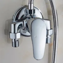Universal Bath Shower Mixer Taps Deck Mounted Chrome Valve Hot And Cold Mixing Valve Replacement Bathroom Shower Accessories