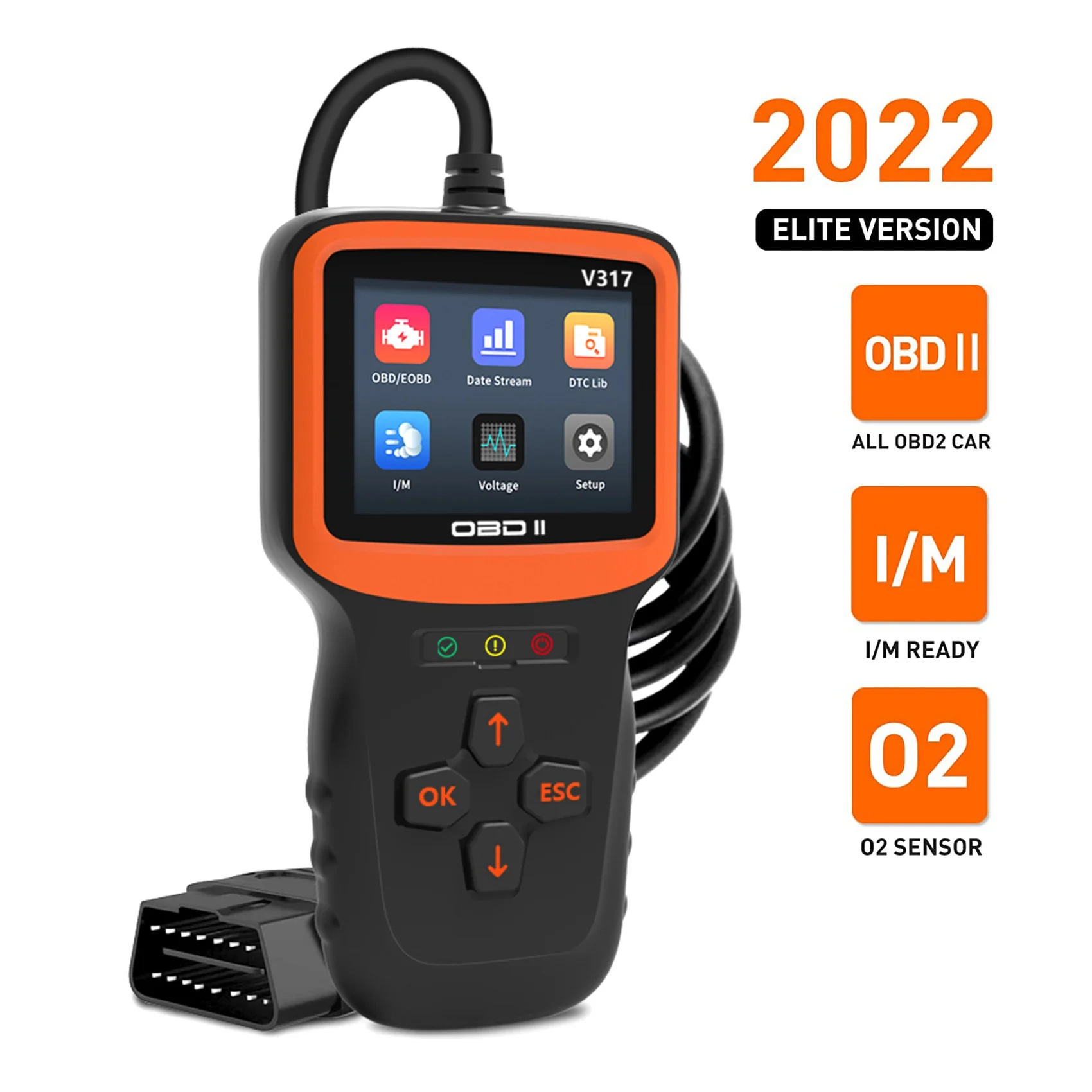 Сканер OBD2, считыватель кодов автомобиля, диагностический сканер неисправности двигателя с тестом датчика O2 для всех параметров
Сканер OBD2, считыватель кодов автомобиля, диагностический сканер неисправности двигателя с тестом датчика O2 для всех параметров