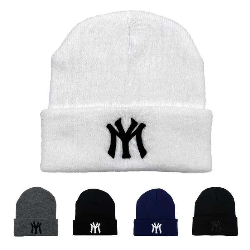 Fashion Korean Style Autumn and Winter Letter Embroidery Solid Color Warm Unisex Knitted Hats Men Women Outdoor Sport Ski Cap
Fashion Korean Style Autumn and Winter Letter Embroidery Solid Color Warm Unisex Knitted Hats Men Women Outdoor Sport Ski Cap