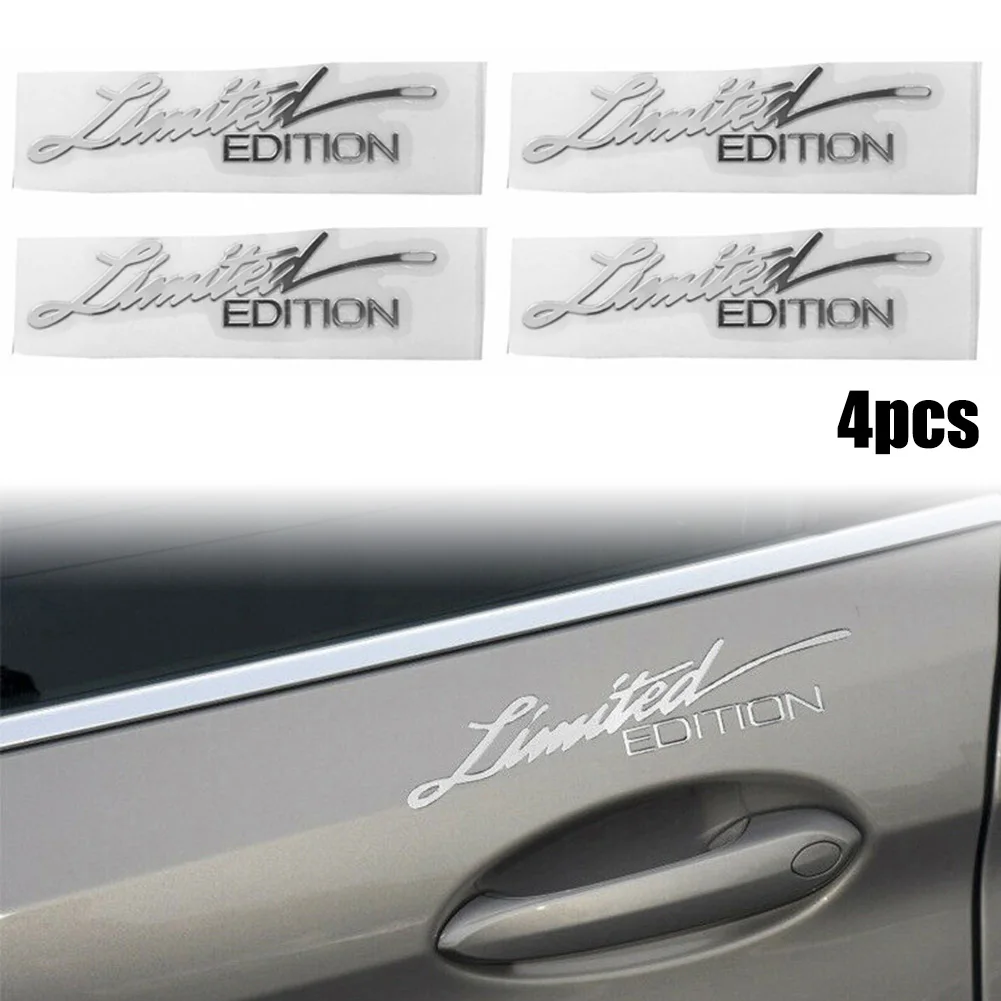 4pcs Silver Limited Edition Logo Emblem Badge Metal Sticker Decals Car Accessories 1.8Cm X 7.5Cm Decorate Your Car Charming Luxu
4pcs Silver Limited Edition Logo Emblem Badge Metal Sticker Decals Car Accessories 1.8Cm X 7.5Cm Decorate Your Car Charming Luxu
