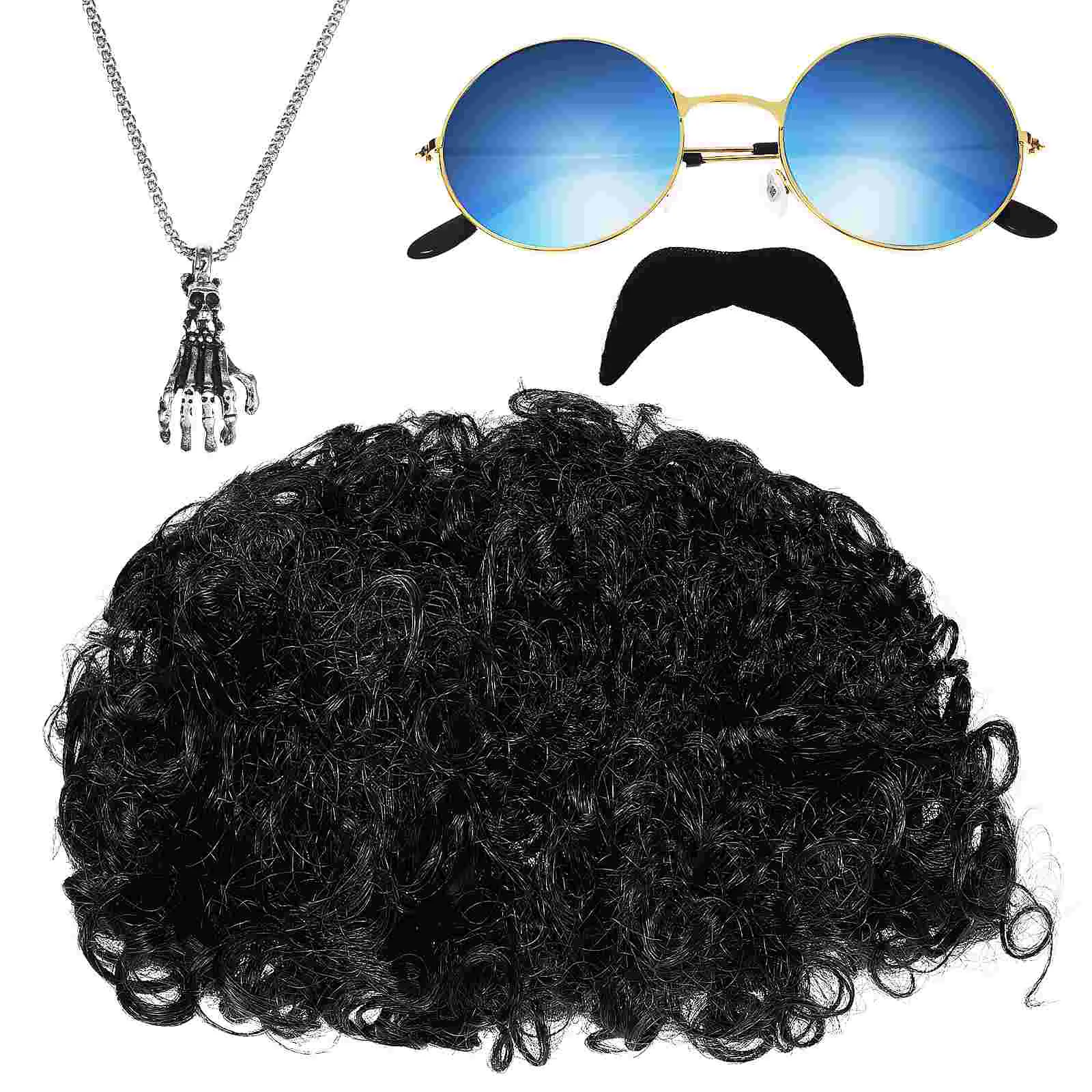 1 Set Hippie Costume Set Afro Sunglasses Necklace Beard Theme Party Supplies
1 Set Hippie Costume Set Afro Sunglasses Necklace Beard Theme Party Supplies