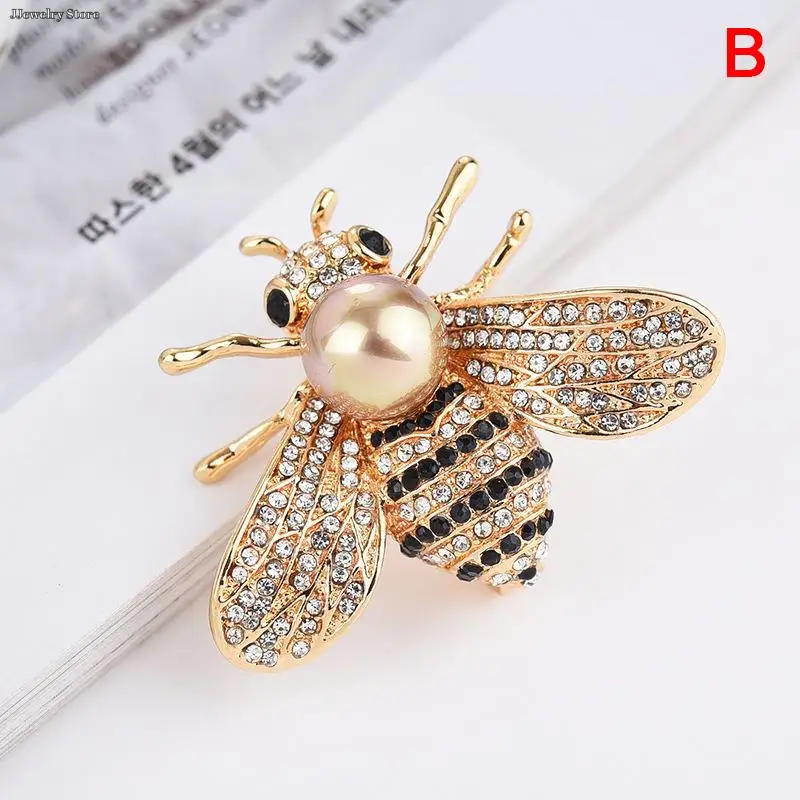 

1pc New Design Insect Series Brooch Women Delicate Little Bee Brooches Crystal Rhinestone Pin Brooch Jewelry Gifts For Girl