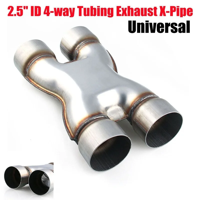 Car Stainless Steel Four-way Tubing Exhaust X-Pipe Adapter Connector Tube Trim
Car Stainless Steel Four-way Tubing Exhaust X-Pipe Adapter Connector Tube Trim