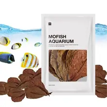 Natural Catappa Leaves 20Pcs Aquarium WaterTreatment Indian Almond Leaves For Reduce PH Softened Purified Water Quality