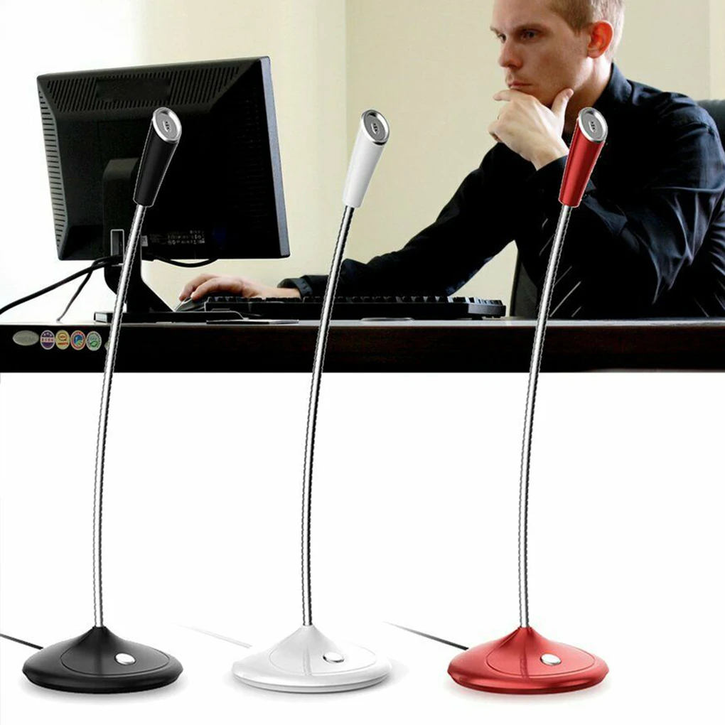 

USB Microphone for Desktop Studio Office Speech Speakers Professional Audio 3.5mm Wired Microphones For PC Loudspeaker
