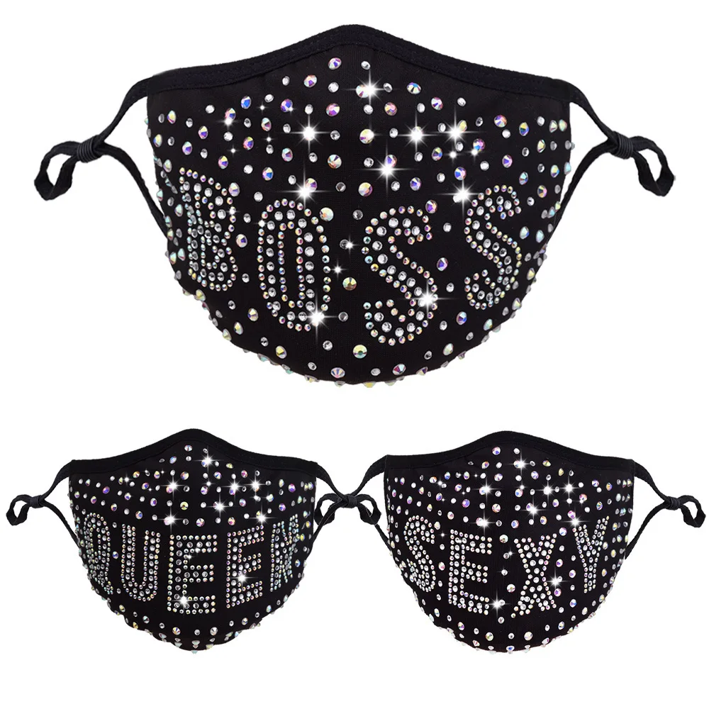 Rhinestone Bling Face Mask Washable with Face Cover Mouth Cover Filter Pocket Crystal Masquerade Mask for Women Girls
Rhinestone Bling Face Mask Washable with Face Cover Mouth Cover Filter Pocket Crystal Masquerade Mask for Women Girls