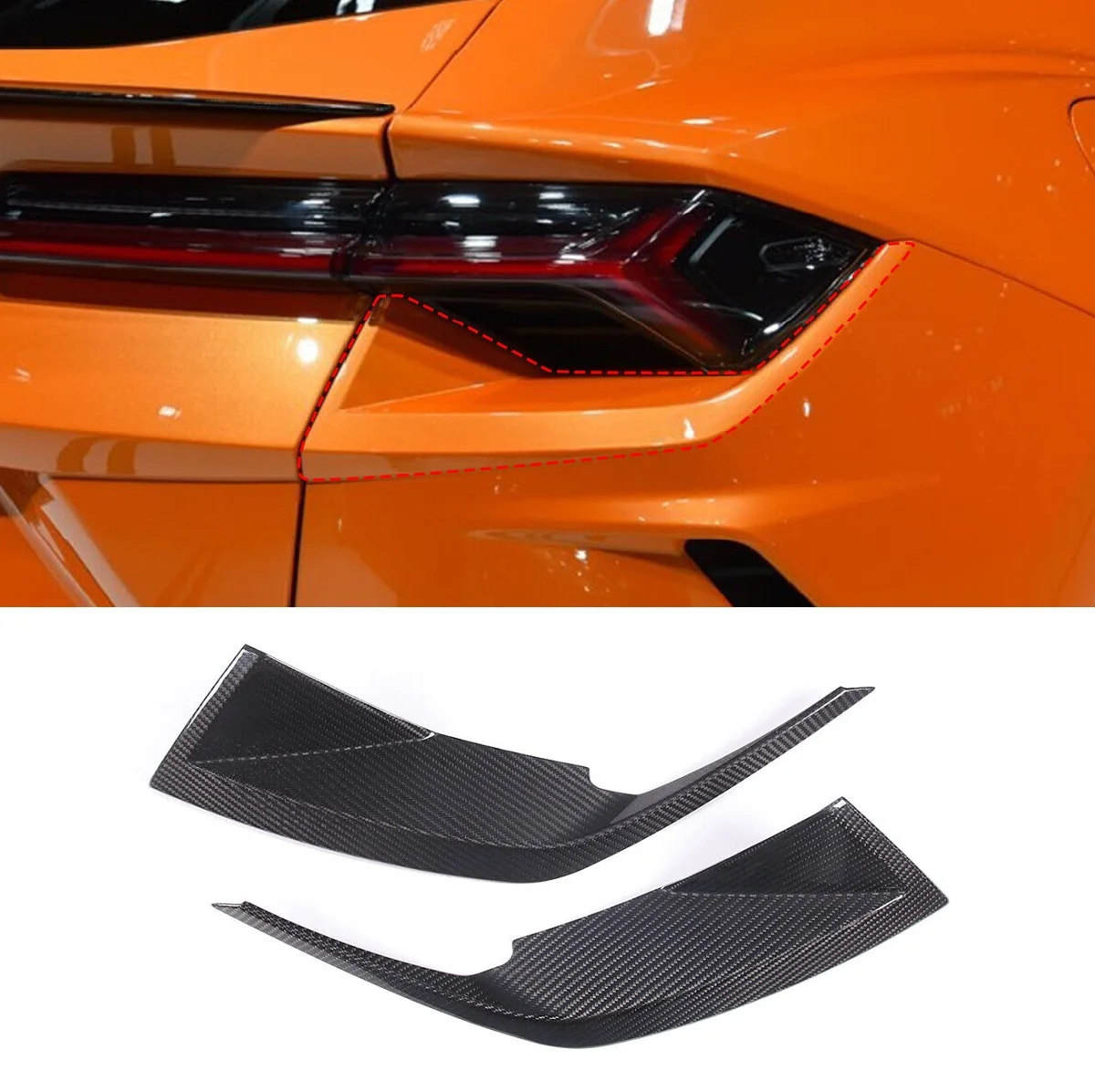 Real Dry Carbon Fiber Car Tail Light Frame Cover Rear Lamp Car Accessories Fit For LAMBORGHINI URUS 2018-2021
Real Dry Carbon Fiber Car Tail Light Frame Cover Rear Lamp Car Accessories Fit For LAMBORGHINI URUS 2018-2021