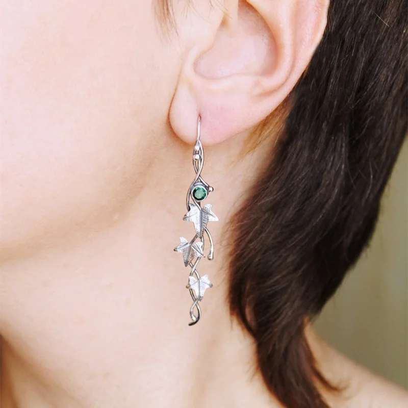 Silver Color Earrings Ivy Earrings Botanical Jewelry Plant Earrings Leaf Irregular Design Retro Earring Women New
Silver Color Earrings Ivy Earrings Botanical Jewelry Plant Earrings Leaf Irregular Design Retro Earring Women New