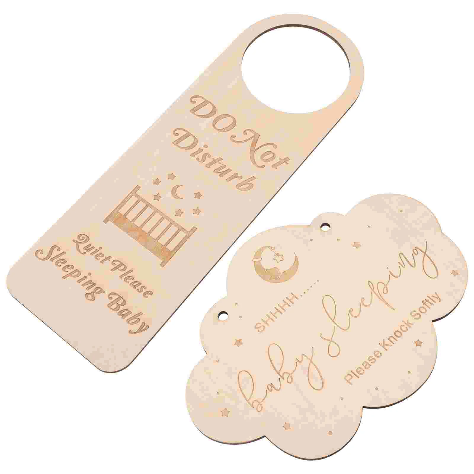 2 Pcs Pendant Hanging Baby Sleeping Sign Wooden Door Hangers Not Disturb Clothes Gate
2 Pcs Pendant Hanging Baby Sleeping Sign Wooden Door Hangers Not Disturb Clothes Gate