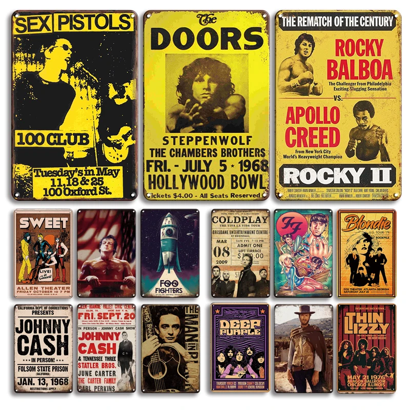 Винтажный металлический музыкальный постер жестяная вывеска рок-группа металлический постер Настенный декор Ретро декоративный домашний ...
Винтажный металлический музыкальный постер жестяная вывеска рок-группа металлический постер Настенный декор Ретро декоративный домашний ...