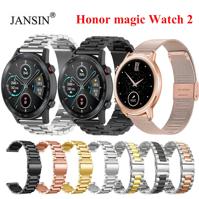Metal Watchband For honor magic watch 2 46mm Stainless Steel Bracelet Band For Huawei Honor Magic Watch 2 42MM 46MM Correa Bands
Metal Watchband For honor magic watch 2 46mm Stainless Steel Bracelet Band For Huawei Honor Magic Watch 2 42MM 46MM Correa Bands