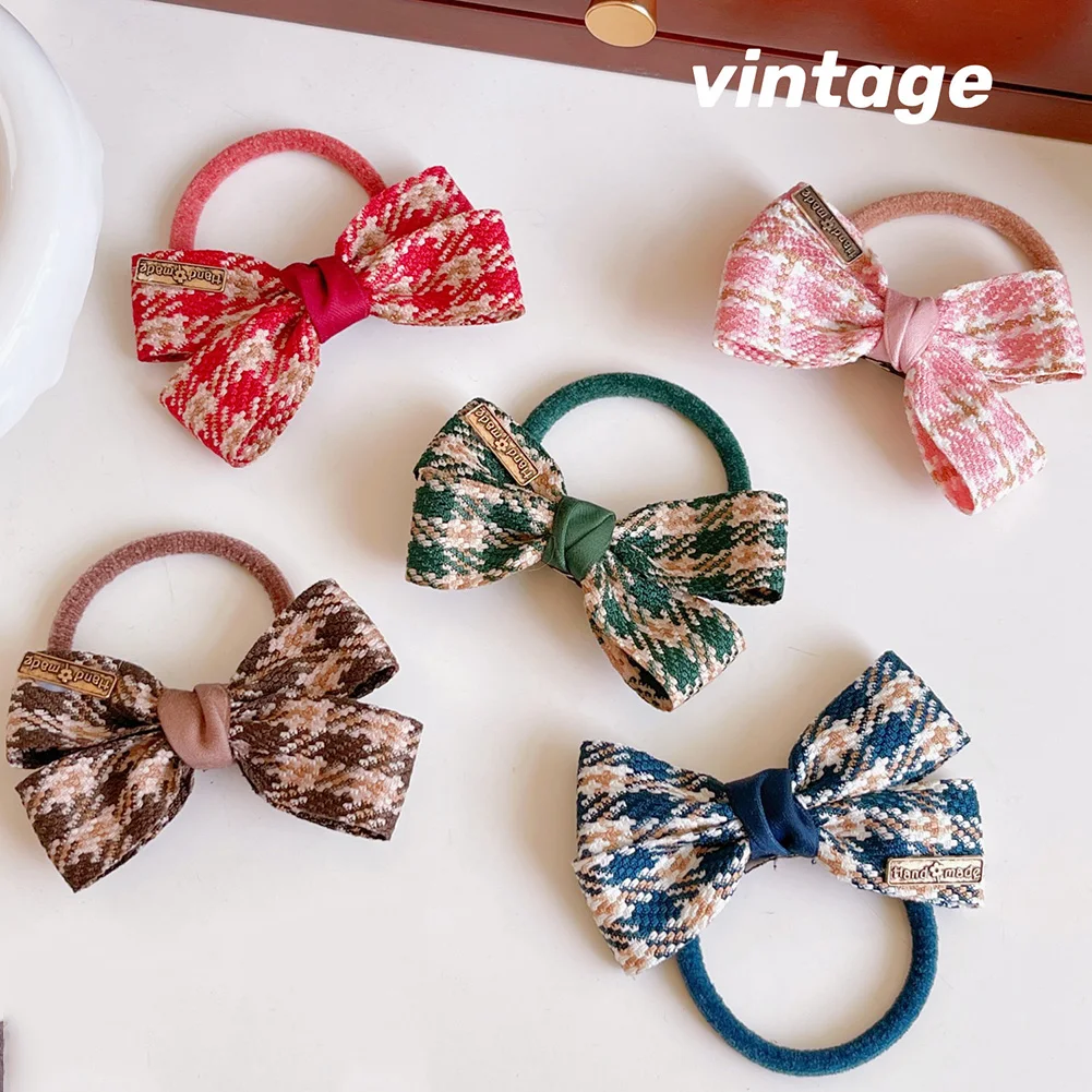 Bowtie Super Elastic Plaid Simple Temperament Black Head Rope Bow Hair Tie Rubber Band To Tie The Hair Accessories
Bowtie Super Elastic Plaid Simple Temperament Black Head Rope Bow Hair Tie Rubber Band To Tie The Hair Accessories